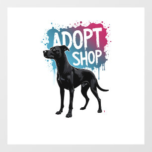 Vintage Adopt Dont Shop Dog Graffiti Rescue Art De
