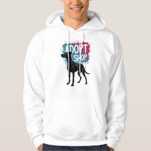 Vintage Adopt Dont Shop Dog Graffiti Rescue Art De Hoodie