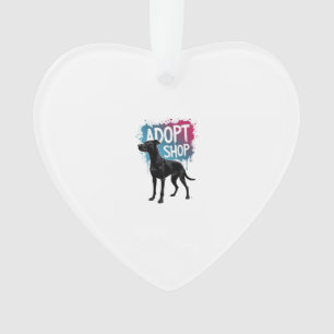 Vintage Adopt Dont Shop Dog Graffiti Rescue Art De Ornament