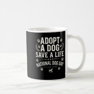 Vintage Adopt Dont Shop Save Dog Animal Lover Coffee Mug