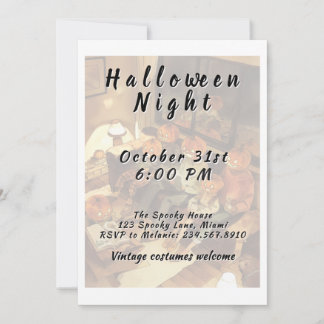 Vintage Adult Halloween Costume Party Invitation