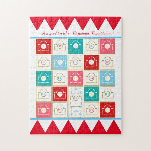Vintage Advent Calendar  Jigsaw Puzzle (Vertical)