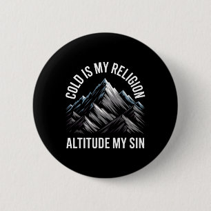Vintage Adventure Mountain Range Climbing Peaks Ex 6 Cm Round Badge