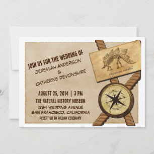 Vintage Adventure Wedding Invitation