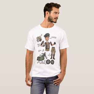 Vintage Adventurer Paper Doll Kit T-Shirt