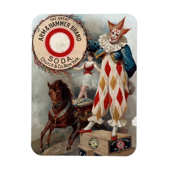 Vintage Advertisement For Arm & Hammer Soda Magnet (Vertical)