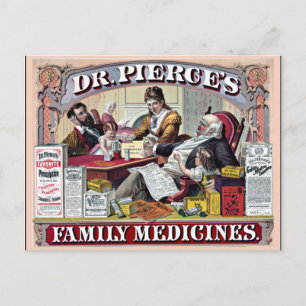 Vintage Advertisement for Family Medicine Postcard