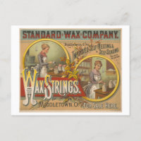 Vintage Advertisement for Standard Wax Strings