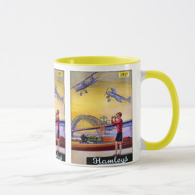 Vintage Advertisement: Hanleys Toy Aeroplane Mug (Right)