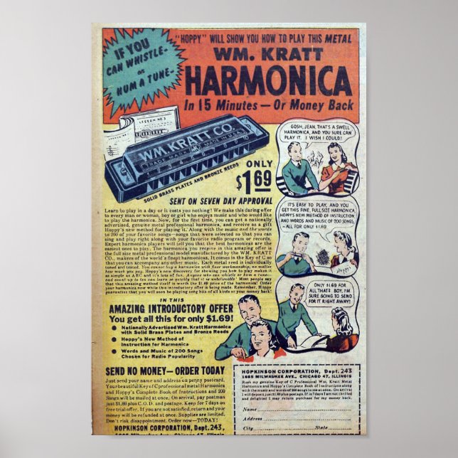 Vintage Advertisements Poster (Front)