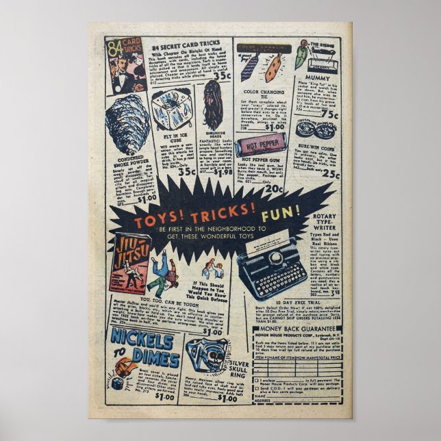 Vintage Advertisements Poster (Front)