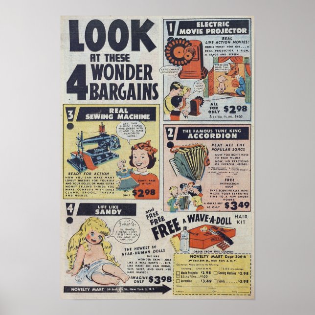 Vintage Advertisements Poster (Front)
