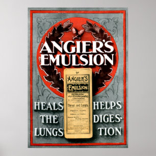 Vintage Advertising Angiers Emulsion Poster