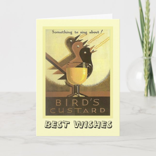 Vintage advertising, Birds Custard Card (Front)