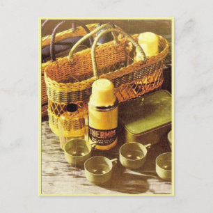 Vintage advertising Flask Postcard