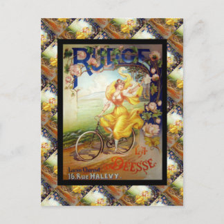 Vintage Advertising, French bicycles Postcard