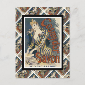 Vintage advertising, French soap Postcard