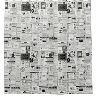 Vintage Advertising From A Magazine Shower Curtain