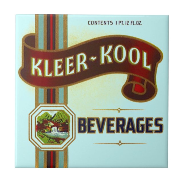Vintage Advertising Kleer Kool Beverages Bev Tile (Front)