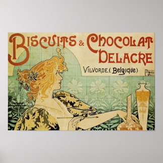 Vintage Advertising Poster Chocolat French