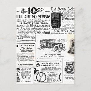 Vintage Advertisments Postcard
