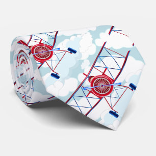 Vintage Aeroplane Airforce Airshow Aviator Tie