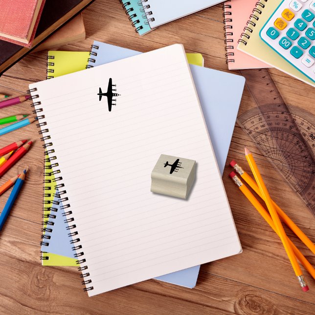 Vintage Aeroplane B-17 Military Aviation Rubber Stamp (Creator Uploaded)