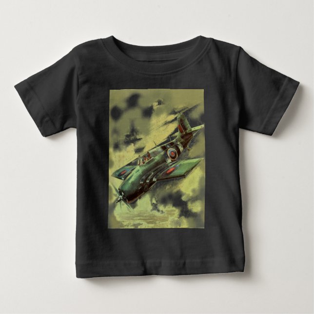 Vintage Aeroplane Baby T-Shirt (Front)