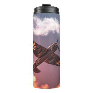 Vintage Aeroplane Beautiful Sky Thermal Tumbler