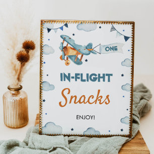 Vintage Aeroplane Birthday Table Sign