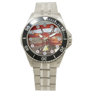 Vintage Aeroplane by Shirley Taylor Watch