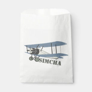 Vintage Aeroplane Favour Bags