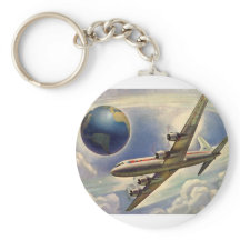 Vintage Aeroplane Flying Around the World in