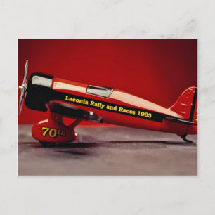 Vintage aeroplane model postcard