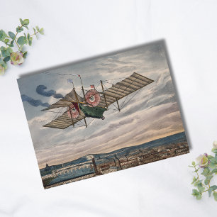Vintage Aeroplane photo, Cool Aviation Birthday Postcard