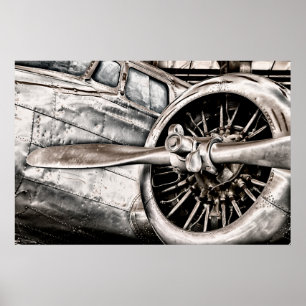 Vintage Aeroplane Poster