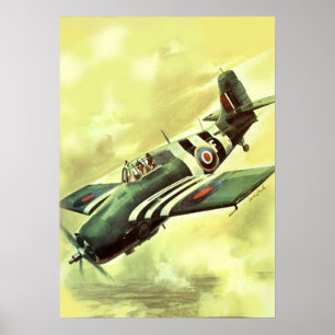 Vintage Aeroplane Poster