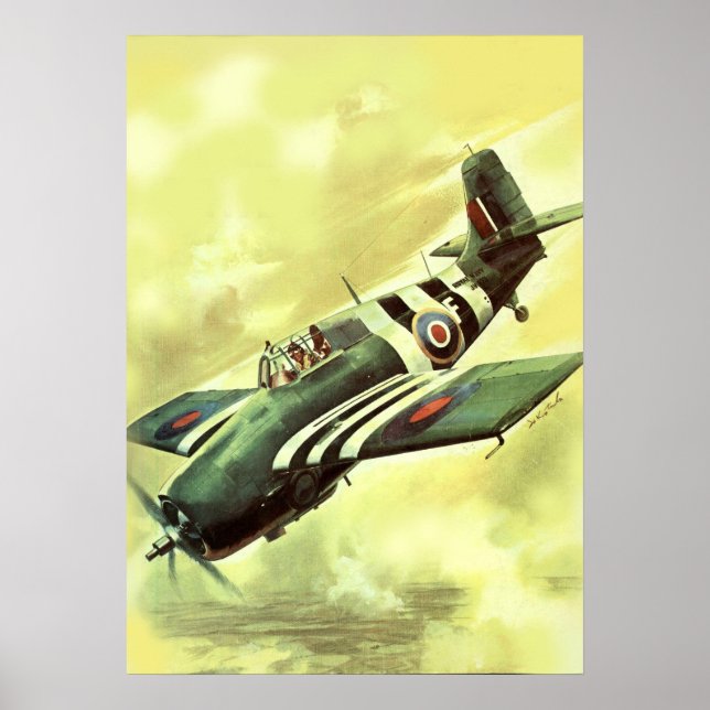 Vintage Aeroplane Poster (Front)