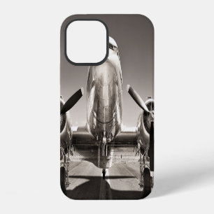 Vintage Aeroplane Runway Scene iPhone 12 Case