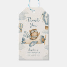 Vintage Aeroplane Teddy Bear Baby Shower