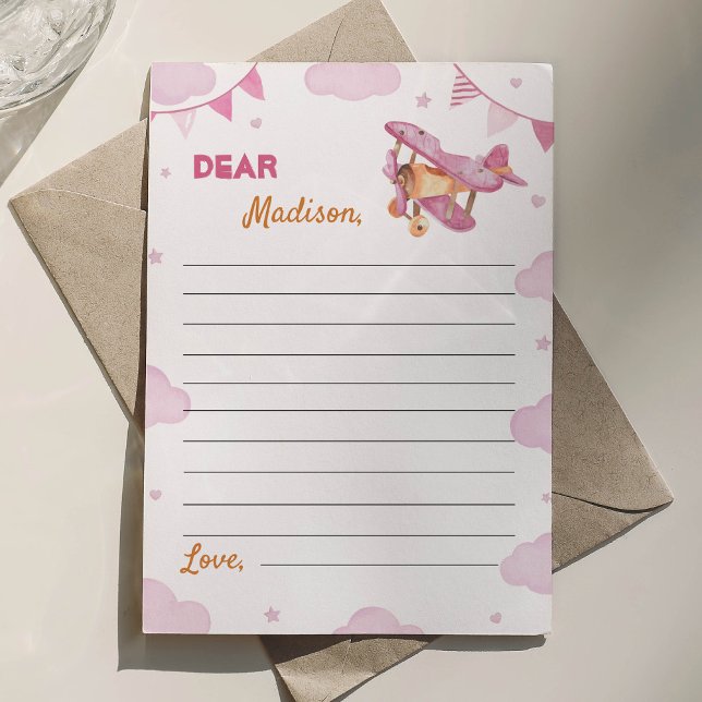 Vintage Aeroplane Time Capsule Note Card (Creator Uploaded)