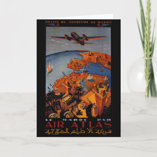 Vintage Aeroplane - Travel gifts and greetings Card (Front)