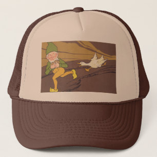 Vintage Aesop Fable Goose that Laid the Golden Egg Trucker Hat