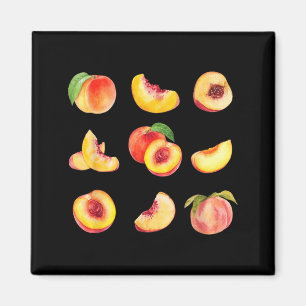 Vintage Aesthetic Boho Peach Lover Fruit Art Magnet