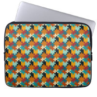 Vintage Aesthetic Puzzle Pieces Pattern