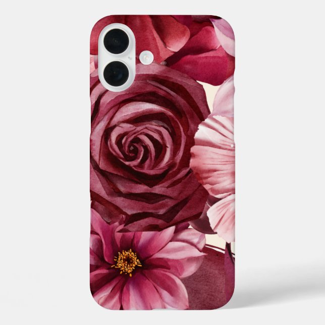 Vintage Aesthetic Red Roses iPhone / iPad case (Back)