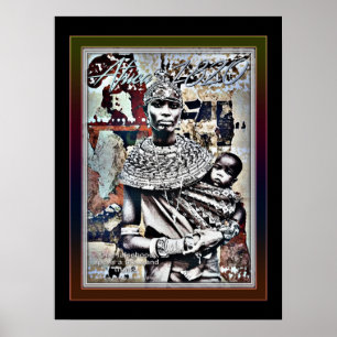 Vintage Africa 1820 Poster