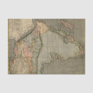 Vintage Africa Map Tissue Paper