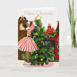 Vintage African American Christmas Card