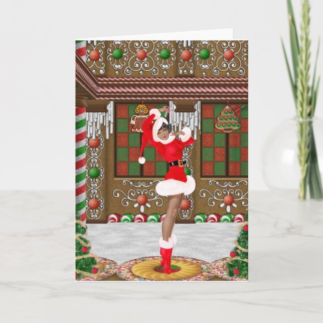Vintage African American Christmas Card (Front)